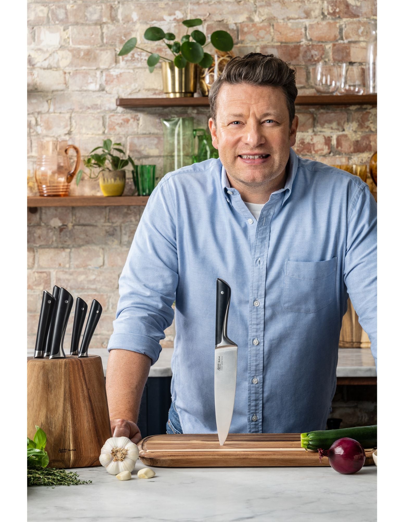 Jamie Oliver by Tefal Knife Block 6pc Set
