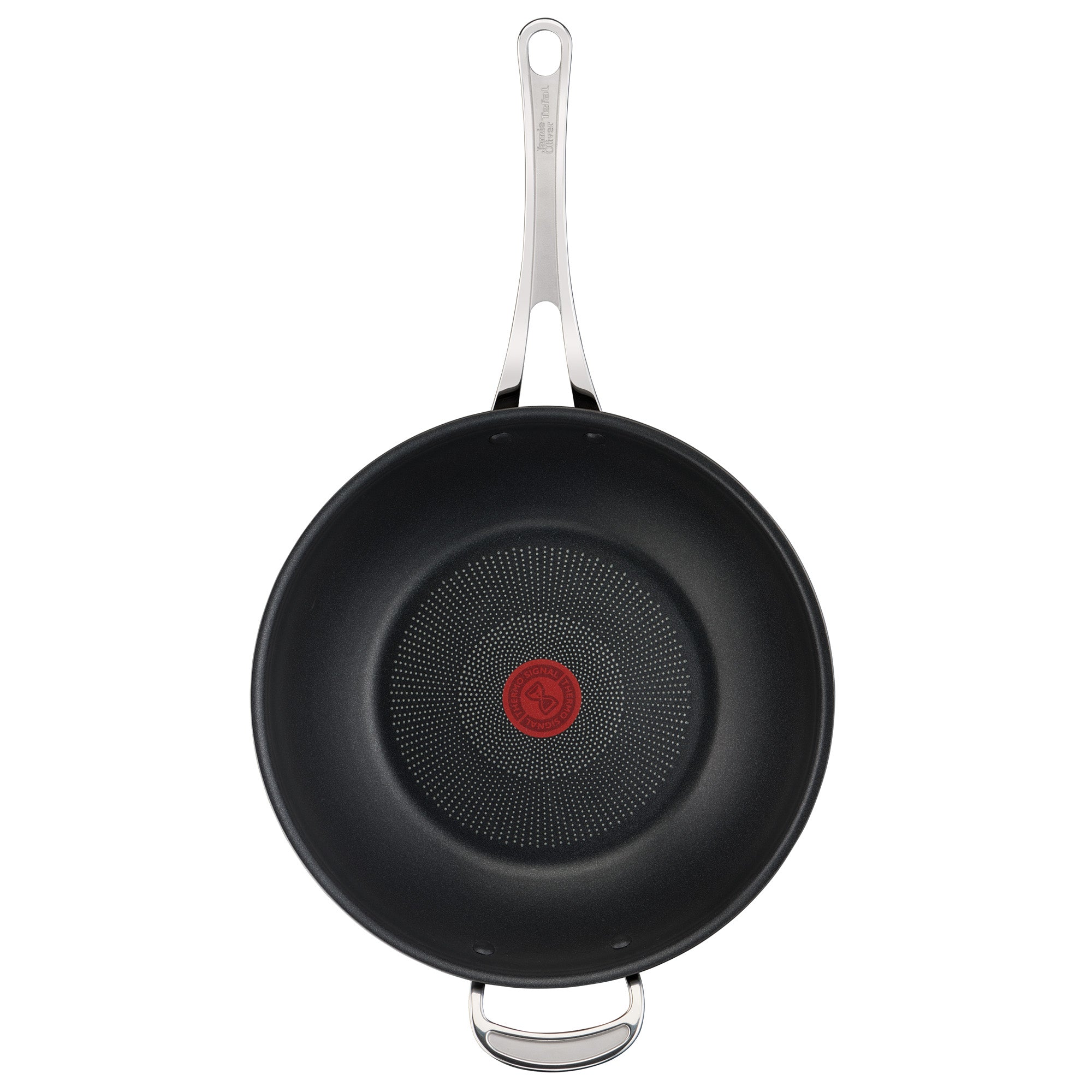 Jamie Oliver by Tefal Cooks Classic Non-Stick Induction Hard Anodised Wok 30cm